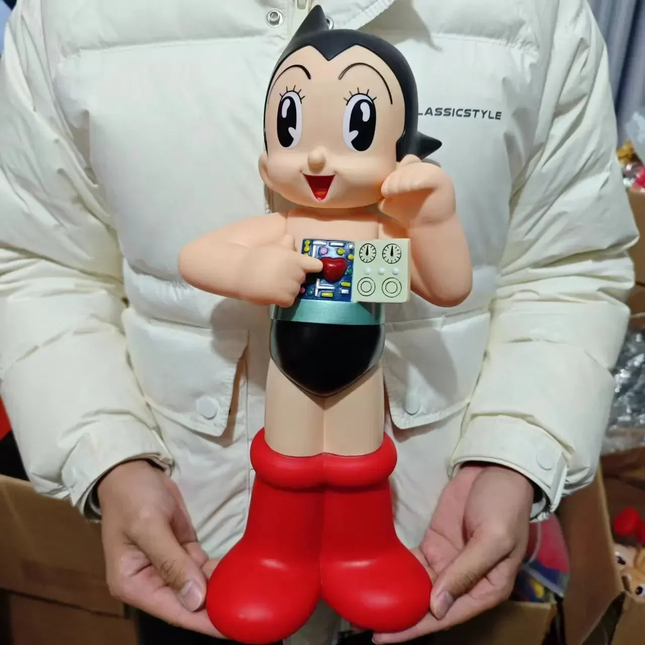 40CM AstroBoy Mighty Atom PVC Action Figure – Movable Anime Statue Collectible Toy, Holiday Gift