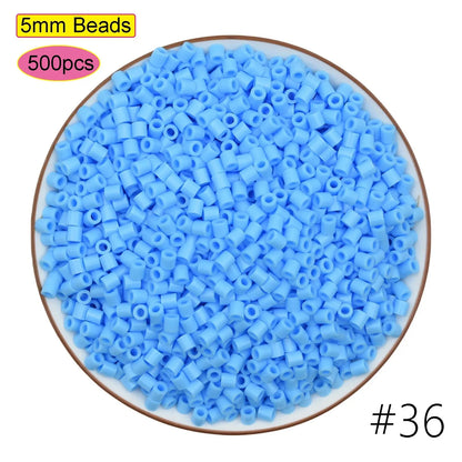 5mm Fuse Beads for Kids – Animal & Creative DIY Perler Hama Beads, Educational Pixel Puzzle, Iron Pegboard Mosaic Pattern Toy