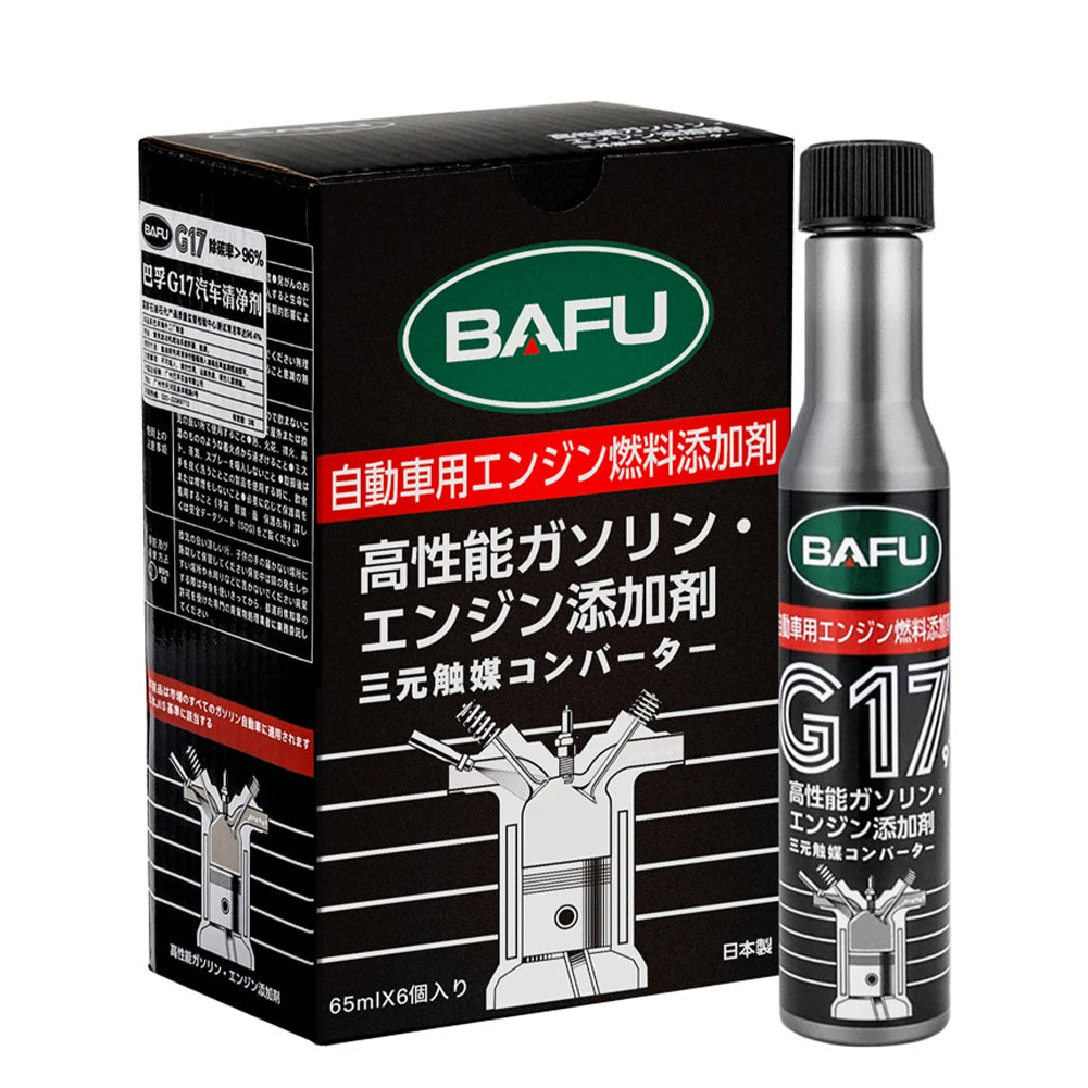 6 Piece Car Fuel System Cleaner Kit – Carbon Deposit Removal, Engine Boost and Fuel Efficiency Additive