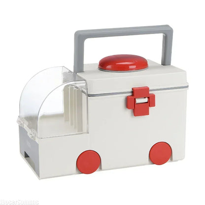 Portable Ambulance Medicine Box – Large Capacity Household Medical Storage & Classification Organizer