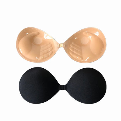 Invisible Strapless Adhesive Bra for Women – Push-Up Silicone Pad Lift, Nude Cover, Sexy Chest Stickers