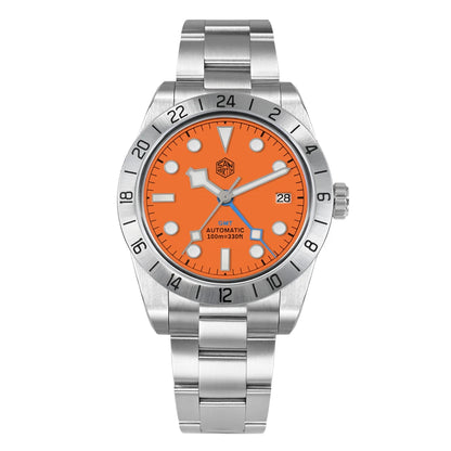 San Martin 39mm NH34 BB GMT Automatic Mechanical Sport Watch — Sapphire Luminous Waterproof 100m for Men Relogio SN0054
