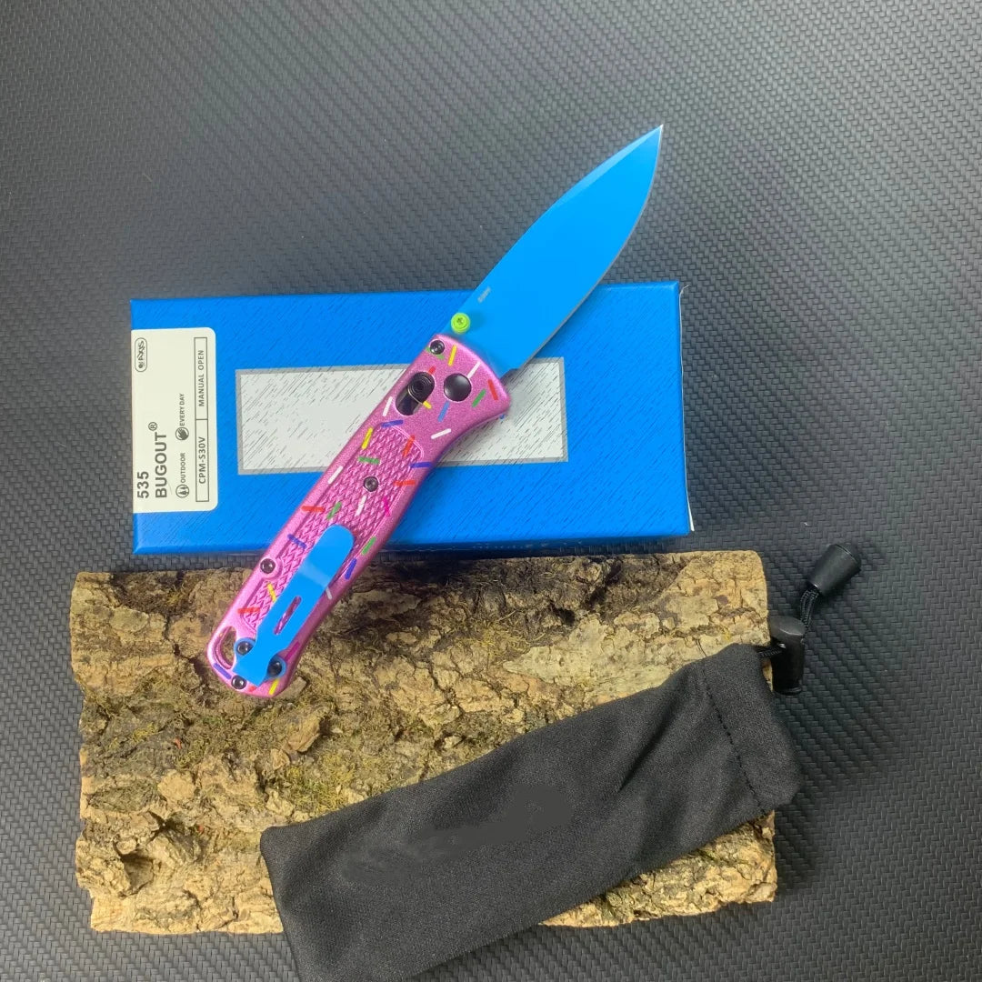 BM535 S30V Folding Knife - Color-Coated Aluminum Handle EDC Pocket Knife