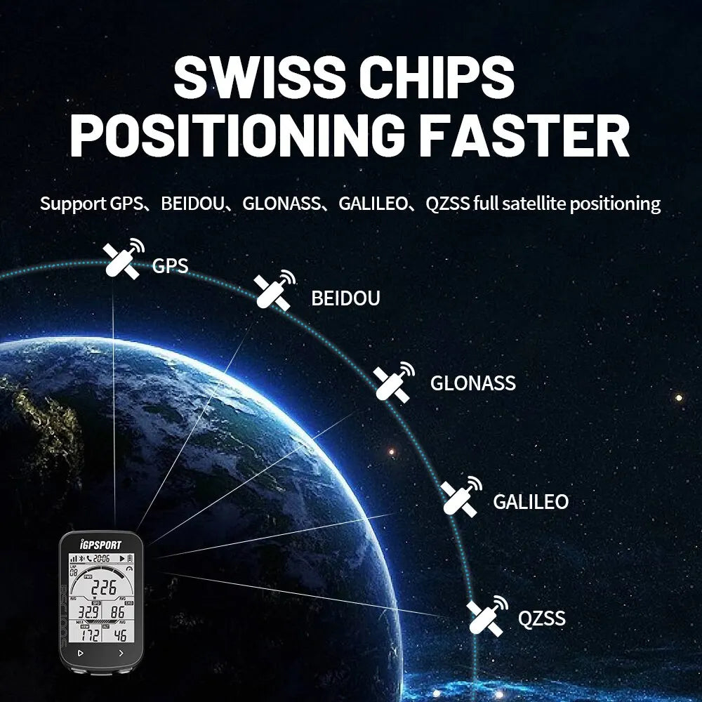 IGPSPORT BSC100S GPS Bike Computer — Wireless Speedometer & Cycling Odometer