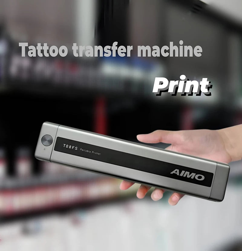 Wireless Bluetooth Tattoo Printer – Professional A4 Thermal Template Machine Compatible with Android & iOS, Portable