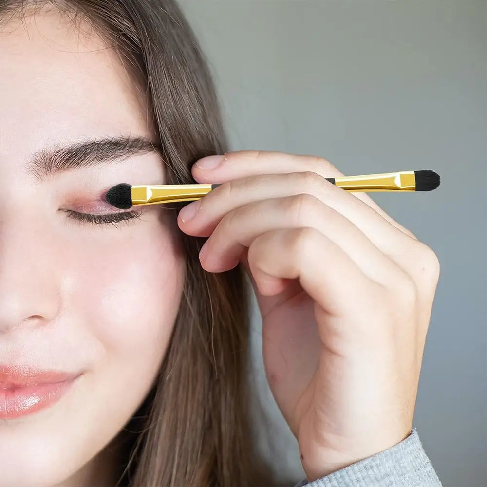 10pcs Double-Head Eye Shadow & Eyeliner Brush - Fashion Sponge Stick for Lip & Eyebrow Makeup Tools