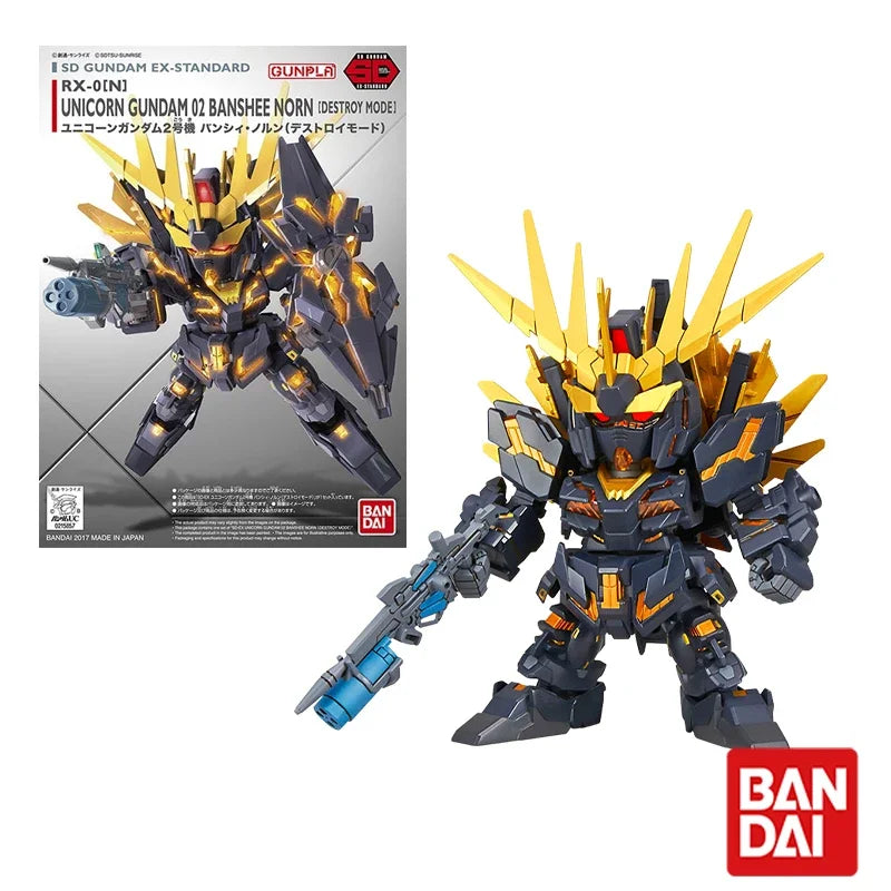 Bandai Gundam SDEX Action Figure – RX-78-2, Aile Strike, Exia, Unicorn, Astray Red Frame & Barbatos Model Kit