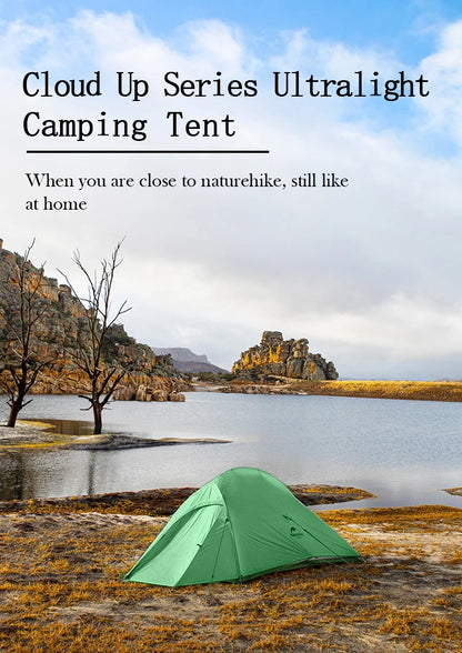 Naturehike Cloud Up 2-Person Camping Tent – Waterproof, Ultralight, Easy Build Beach Tent for Hiking & Backpacking Outdoors