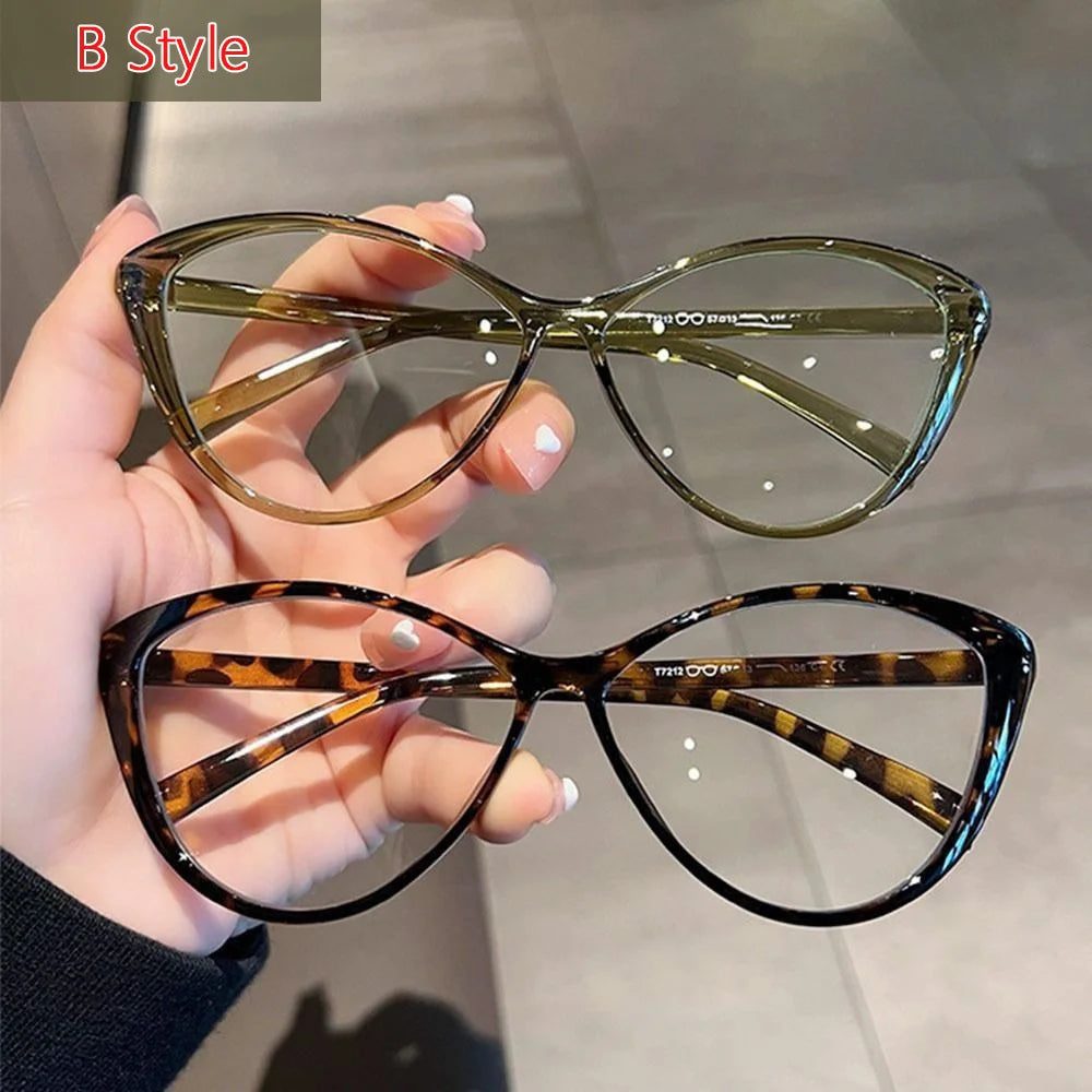 Y2K Retro Oval Frame Glasses for Women - Sweet & Cool Eyewear, Anti-Blue Light Reading & Computer Glasses