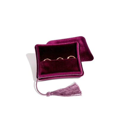 High-Quality Velvet Tassel Jewelry Box – Portable Soft Storage Case for Multifunctional Jewelry & Accessories