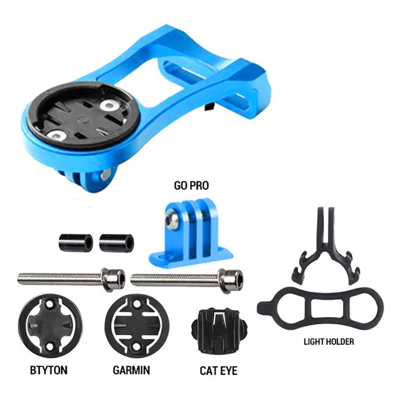Aluminum Bike Computer & Camera Mount – Handlebar Bracket for Garmin, Road & Mountain Cycling (RR7322)