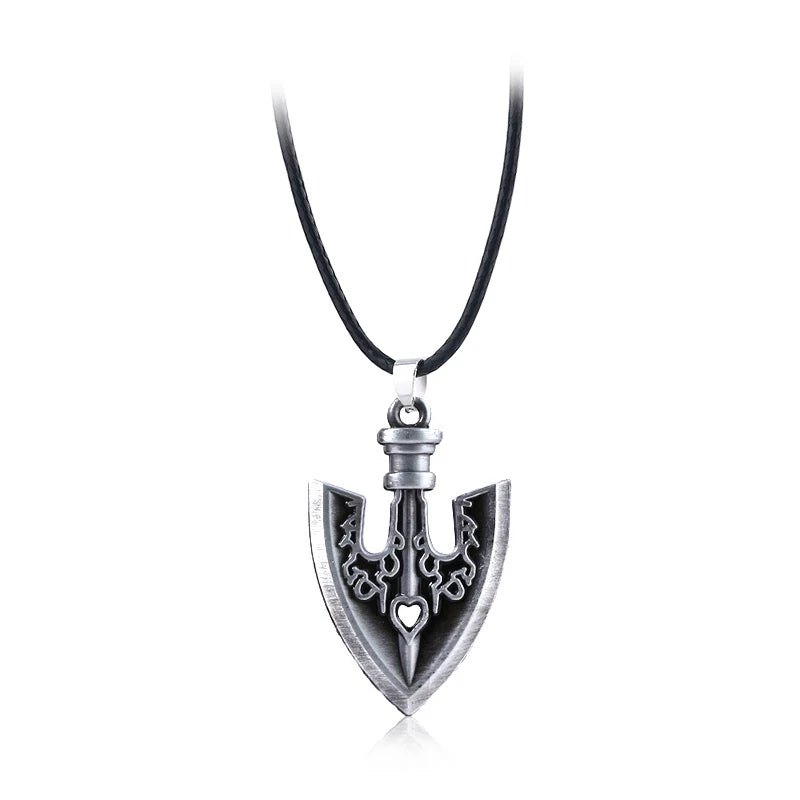 JoJo’s Bizarre Adventure Arrow Pendant Necklace – Josuke & Jotaro Cosplay Jewelry Gift