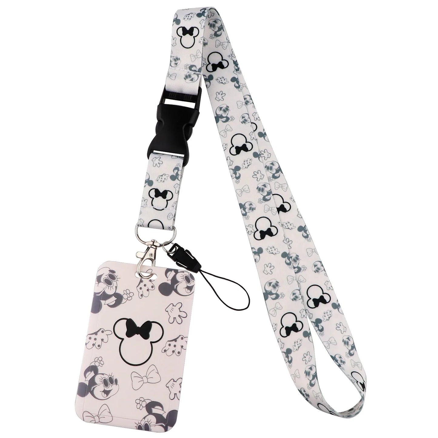 Cartoon Stitch Credential Holder Lanyard – Cute Neck Strap for Keychain, Pass & Credit Card Holder Accessories