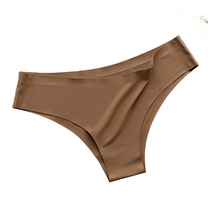 4PCS Seamless Ice Silk G-String Panties for Women – Low Waist, Soft Ultra-Thin Sexy Underwear Briefs