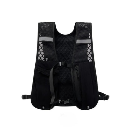 Lightweight Reflective Running & Biking Vest | Hydration Chest Pack with Phone Storage Pocket