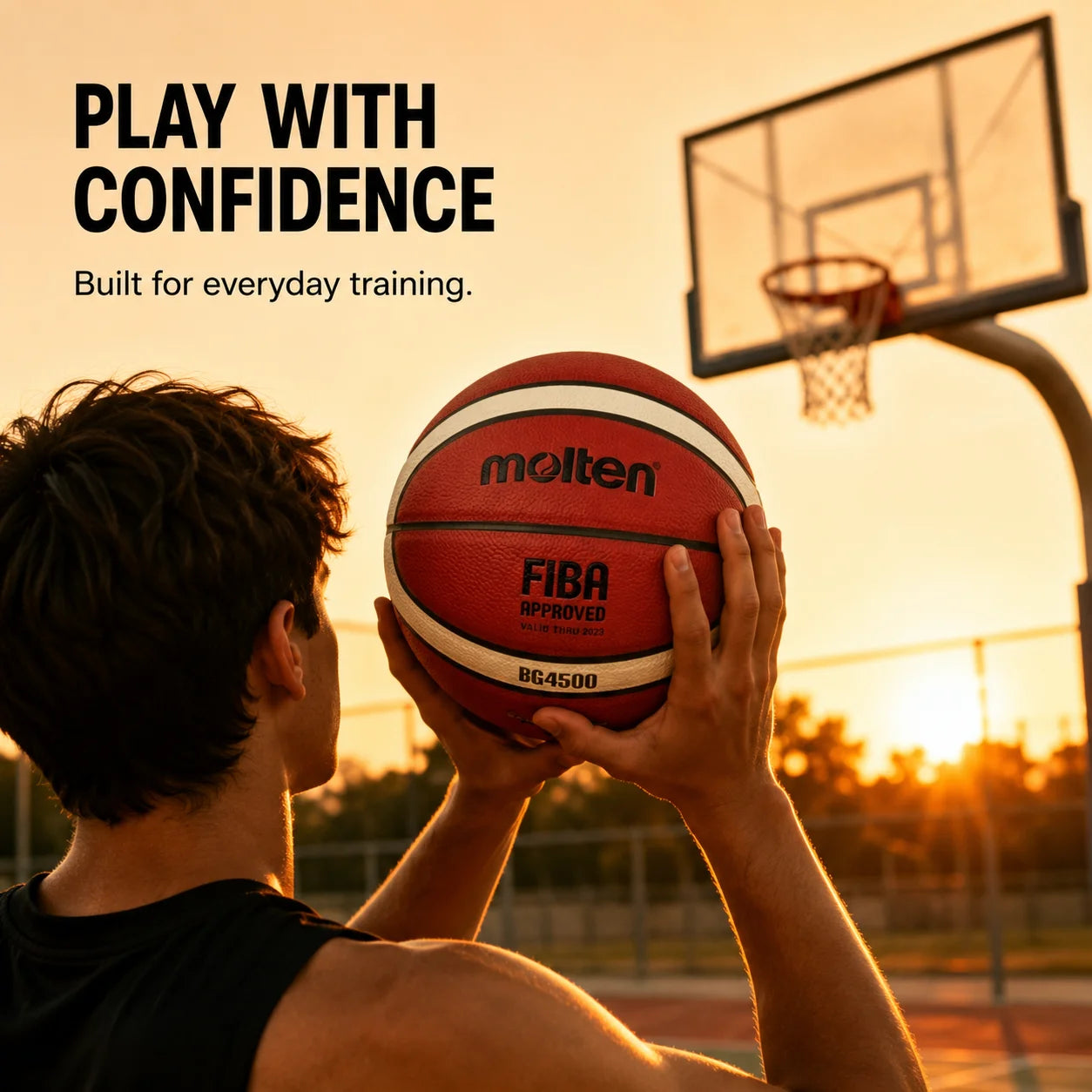 Molten BG4500 Basketball - Size 7 Indoor & Outdoor Training Ball
