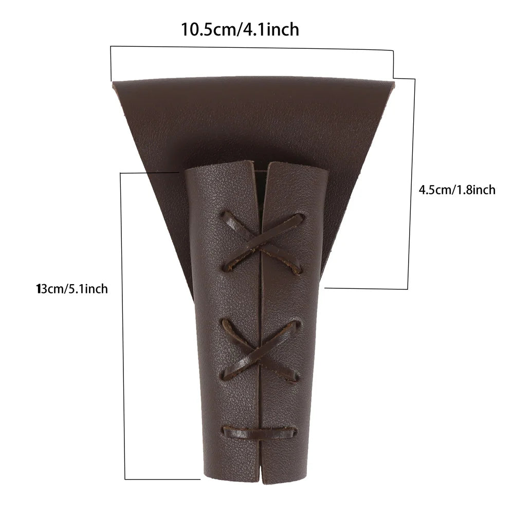 UYEE Medieval Vegvisir Knight Belt – PU Leather Waistband, Retro Renaissance Design for Men