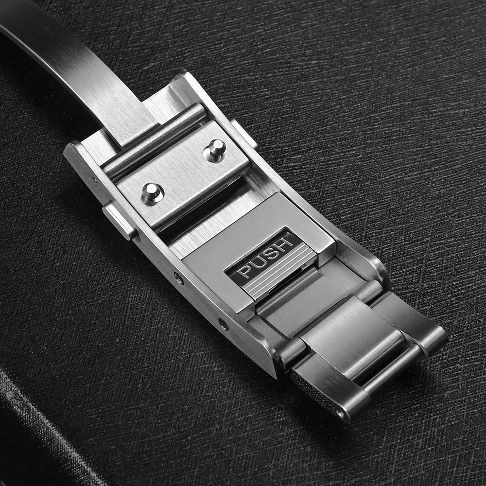 San Martin Fly Adjustable Clasp — 16mm Watch Bracelet Buckle Folding Clasp (Non-Universal)