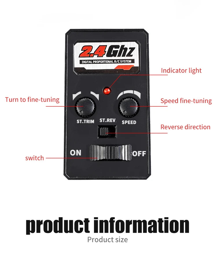 16103 Fast RC Cars – 50km/h 1/16 Off-Road 4WD Monster Truck with LED Headlights, 2.4G Waterproof Remote Control (For Adults & Kids)