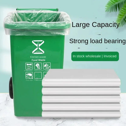 50PCS High-Capacity Garbage Bags – Thickened Disposable Trash Bags for Household & Kitchen Use