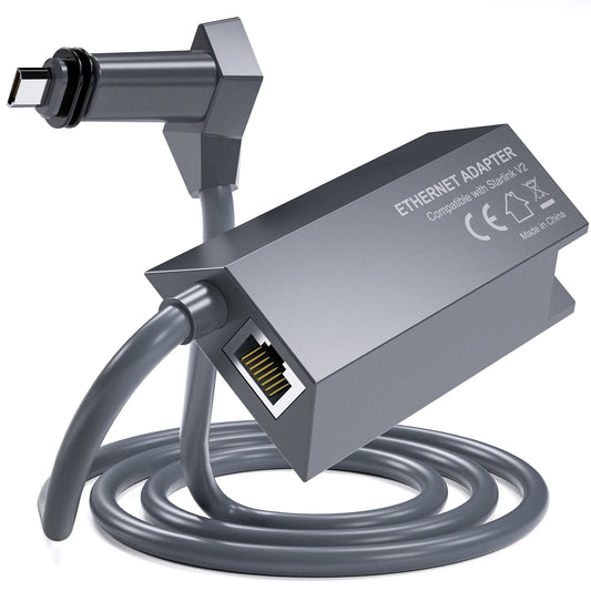 Starlink Ethernet Adapter for Dish Antenna - V2 Powerline Kit for Wired External Network GEN2 Satellite Internet