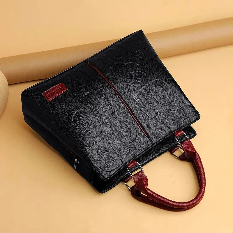 PU Leather Women’s Shoulder Crossbody Bag – Luxury Casual Large Capacity Travel Handbag
