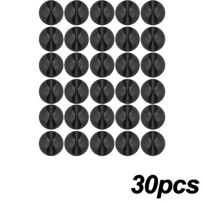 5/50Pcs Mini Cable Winder Organizers - USB Charging Cord Clips, Wire Holders & Cable Protectors for Home, Office & Car
