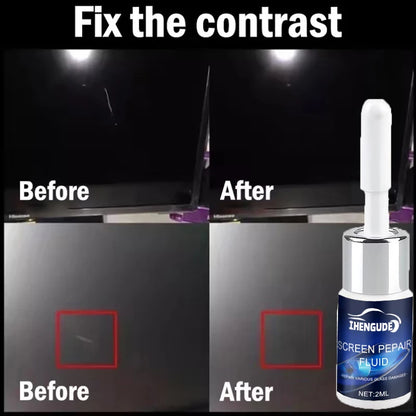 Cracked Phone Screen Repair Liquid - Strong Adhesive Glass Repair Kit for Scratches & Cracks