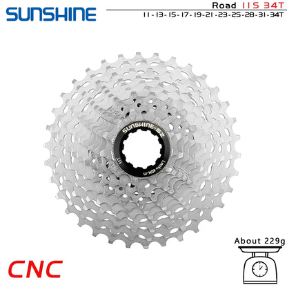 GOLDIX Ultralight CNC Road Bike Cassette — 11/12-Speed 28T-36T Sprocket for SHIMANO HG, K7 11S/12S