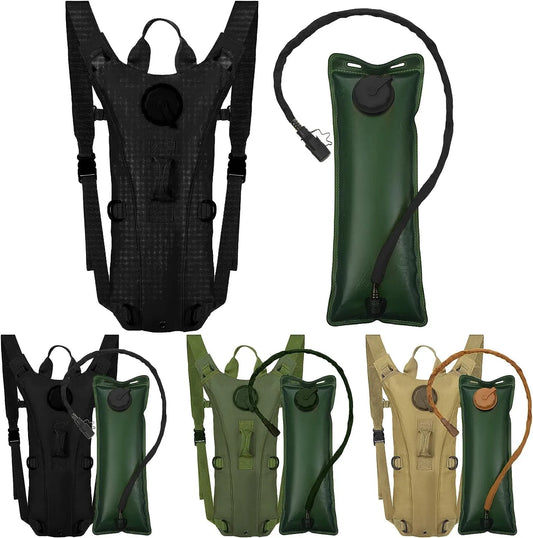 Tactical Hydration Pack Backpack: Military-Grade Waterproof Nylon Water Bag - 3L Bladder for Hiking, Cycling, Climbing