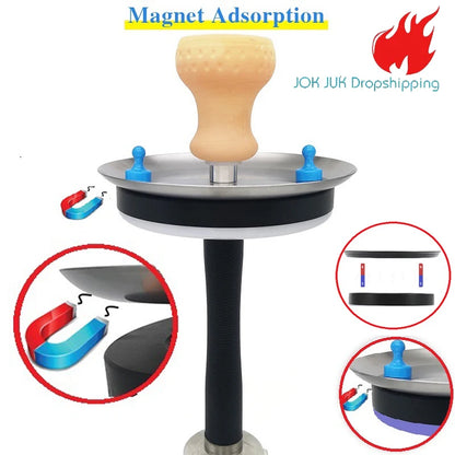 Jok Juk LED Hookah Light: Colorful Shisha Ring Lamp with Remote Control - Magnet Viscose Cachimba Narguile Accessory