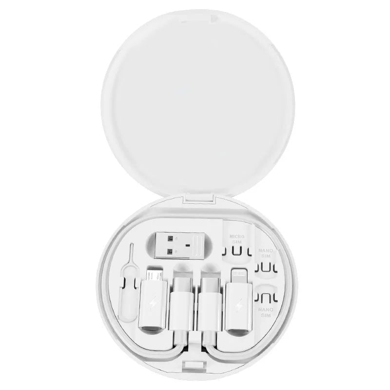 Multi USB Type-C 60W Charging Cable Kit – USB-C to Lightning, USB-A & Type-C to Micro/Type-C/Lightning Adapter Set