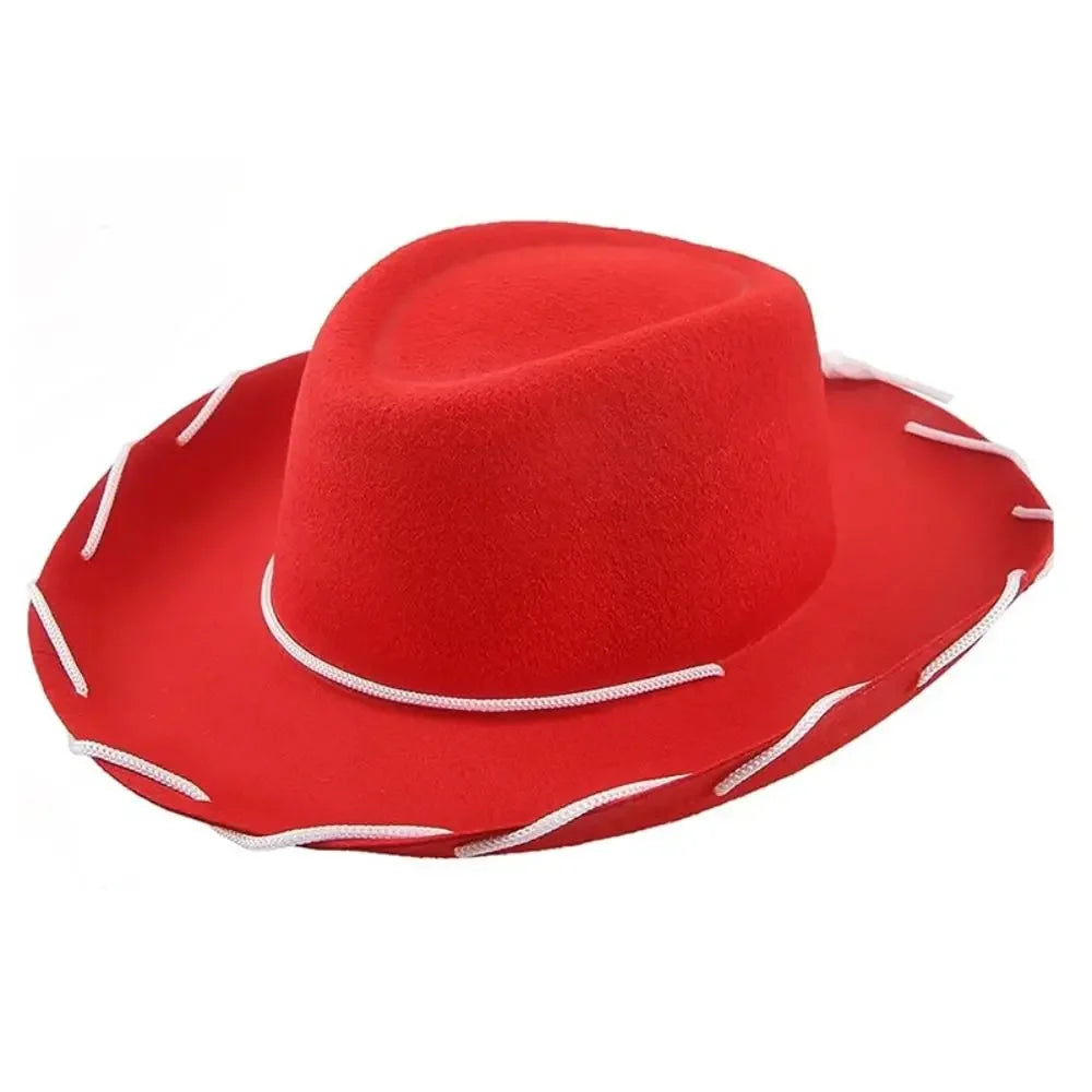 Adjustable Western Cowboy Hat for Kids – Felt Cosplay, Costume Prop, Cowgirl & Princess Party Hat