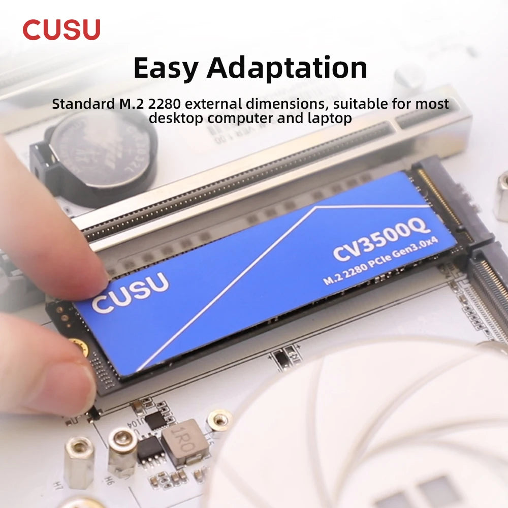CUSU M.2 NVMe SSD – 256GB/512GB/1TB/2TB PCIe 3.0 x4 Internal Solid State Drive