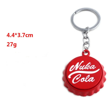 Cola Bottle Cap Keychain - Mini Bottle Opener Key Ring for Men & Women, Car & Bag Accessory