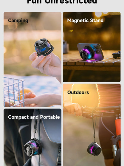 Edifier HECATE G200 Portable Bluetooth Speaker – RGB Lighting, BT5.3 Mini Sound Box with 7-Hour Playback & Phone Holder