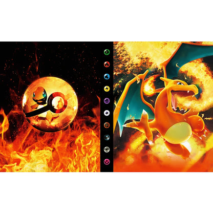 Charizard 240Pcs Card Album – Anime Card Binder for Mewtwo, Charizard & Collections, Protector Folder Gift