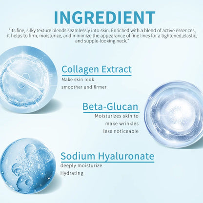 Collagen Neck Mask - Firming, Brightening, Hydrating & Smoothing Anti-Aging Neck Care
