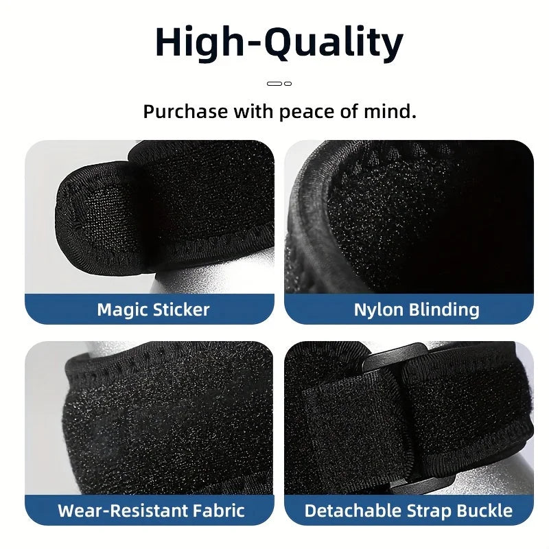 Basketball Knee Pad with Patellar Tendon Support — Adjustable Shock-Absorbing Compression Sleeve