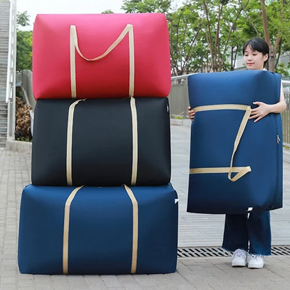 Extra Large Waterproof Moving Bag - Foldable Travel Luggage & Home Storage Packing Bag