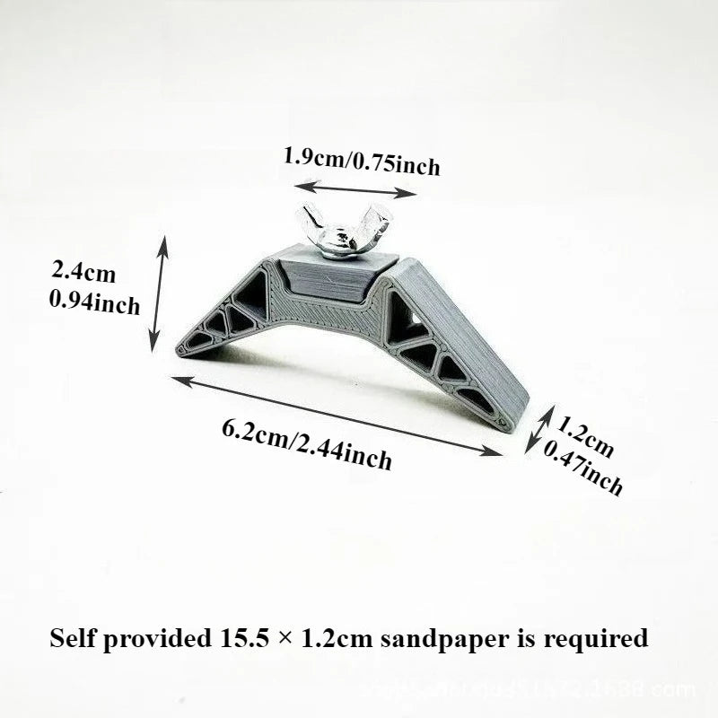 Precision Curved Grinding Tool Set - Durable Resin Polishing & Detail Finishing Accessories for Model Crafting