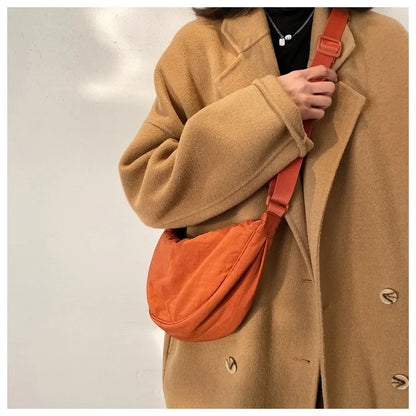 Casual Nylon Hobo Crossbody Bag for Women – Shoulder, Half Moon, Tote Travel Shopper & Purses