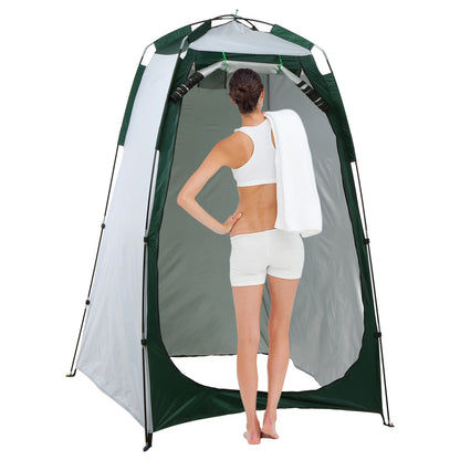 Portable Beach Shower Toilet Changing Tent – Privacy Shelter with Window, Sun & Rain Protection for Outdoor Camping Bathroom