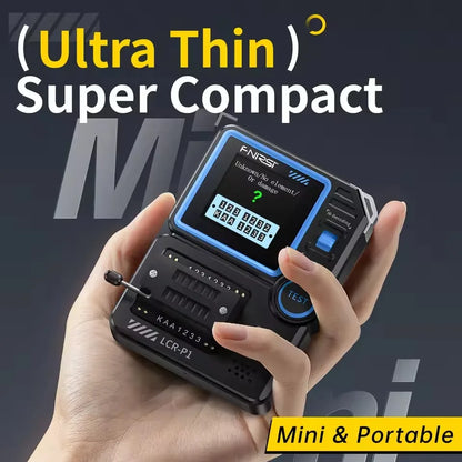 FNIRSI LCR-P1 Transistor Tester - Multifunctional LCR ESR Meter for Diode, Triode, Capacitance & Resistance Testing