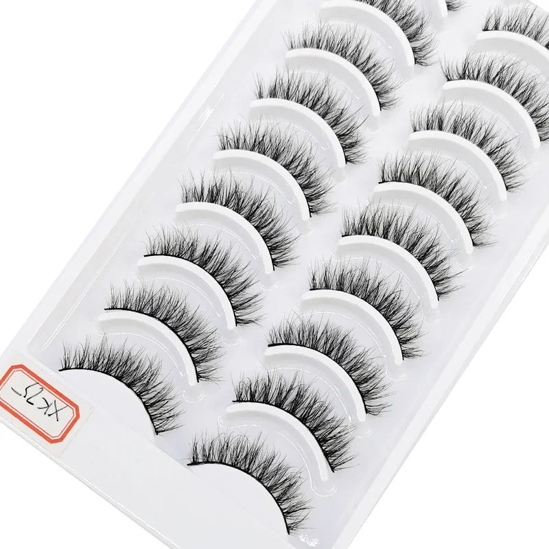 10 Pairs 3D Mink False Eyelashes – Natural Long & Short Lash Extensions Makeup Kit (41 Styles)