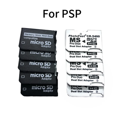 5PCS TF to MS Memory Stick Pro Duo Adapter – Card Reader & SD Converter for Sony PSP 1000/2000/3000 Accessories