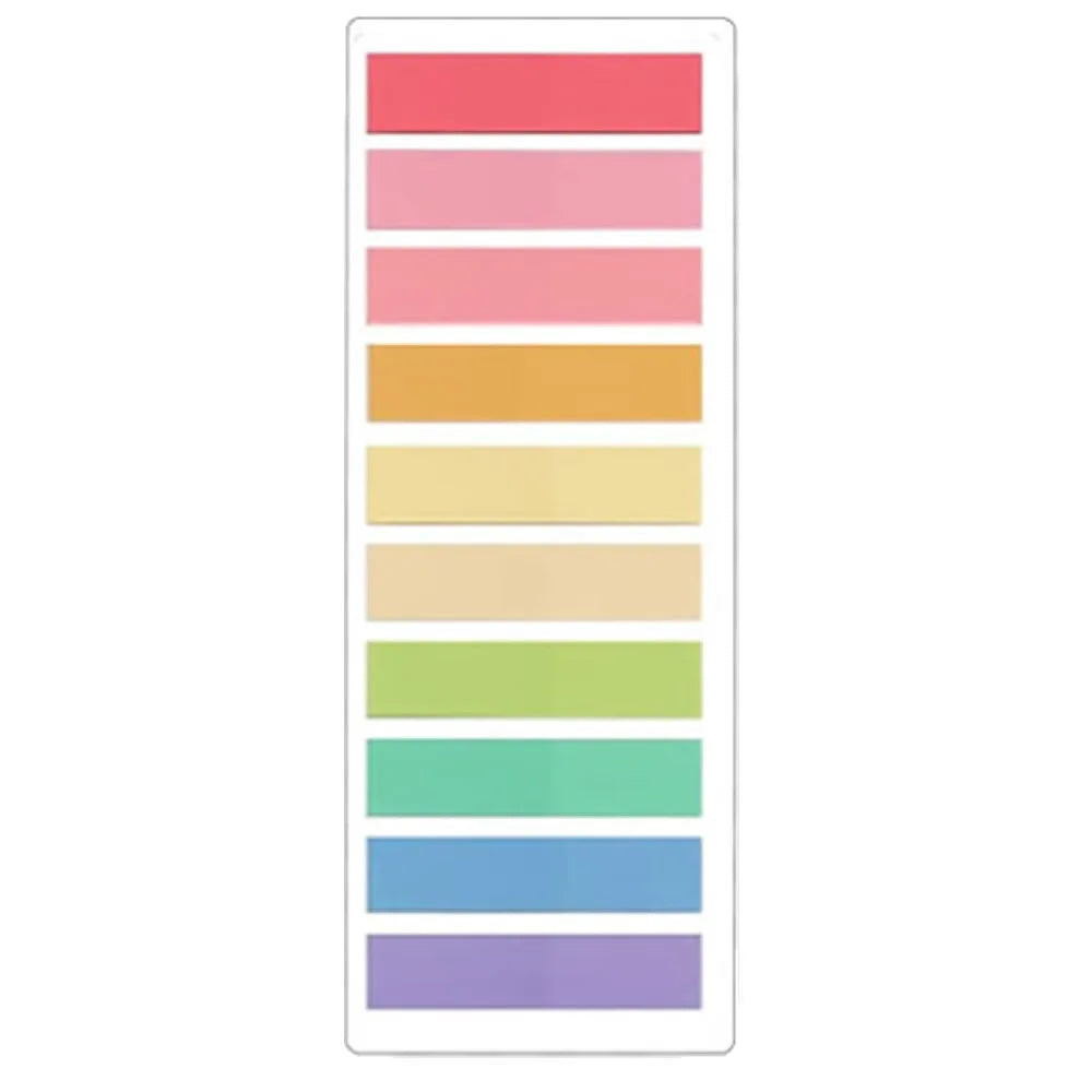 2400PCS Transparent Colorful Sticky Notes Set – Creative Self-Adhesive Index Memo Pads for Office, School & Study Organization