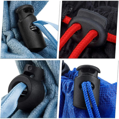 50pcs Plastic Cord Lock Toggle – DIY Spring Stopper for Lanyards, Drawstrings, Shoelaces & Clothing