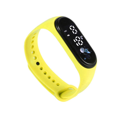 Kawaii Waterproof Smart Watch for Kids – Fashionable Outdoor Sports Digital Watch for Boys & Girls – Silicone Montre Enfant