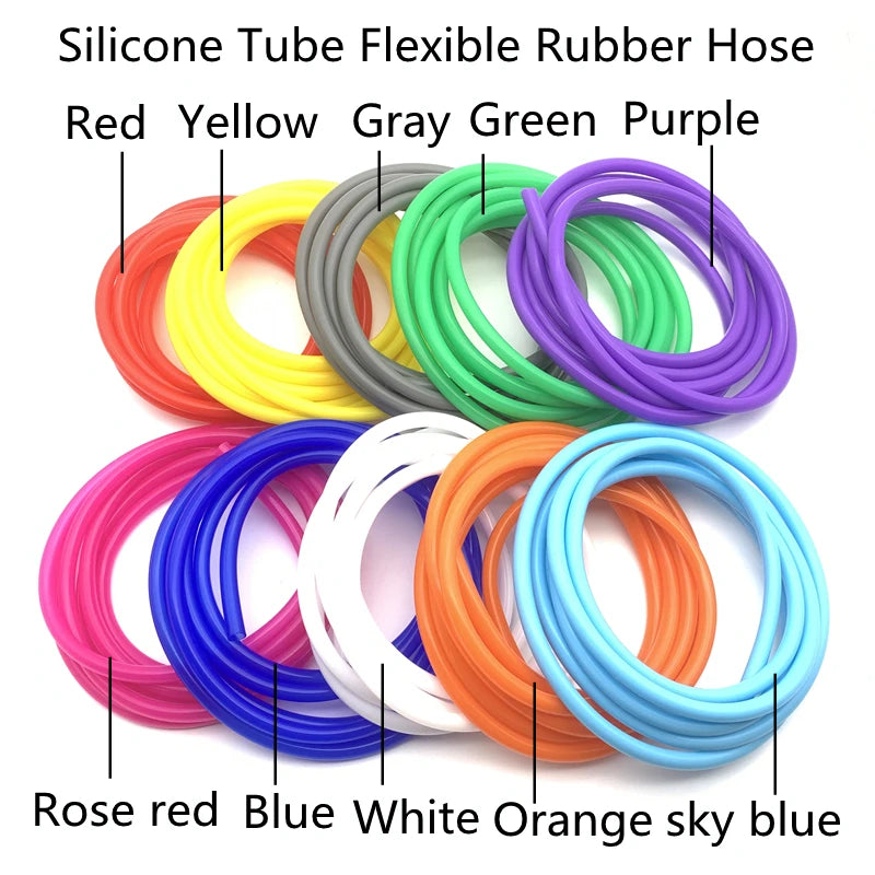 Food Grade Silicone Tube Hose - Flexible 2/3/4/5mm Rubber Pipe for Coffee, Beverage, Water & Liquid Transfer Connections